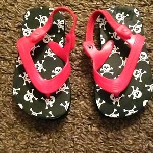 RetroSkull Toddler Flipflop